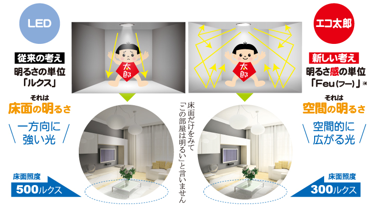 プロライト製　無電極ランプのエコ太郎は空間的に広がる光をお届けします